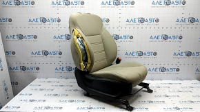 Сиденье пассажирское Kia Sorento 19-20 с airbag, механическое, подогрев, ткань бежевая, стрельнувшая, под химчистку