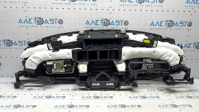 Торпедо передняя панель с AIRBAG Kia Sorento 16-20 черная, с верхней накладкой