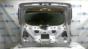 Дверь багажника голая со стеклом Ford Escape MK3 17-19 рест, серебро UX, с трапецией дворника, в копоти