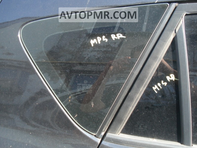 Стекло двери треугольник заднее правое Mazda3 MPS 09-13