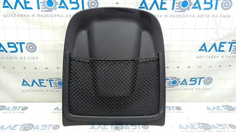 Накладка пассажирского сидения задняя Audi A4 B8 13-16 рест, черная, царапина