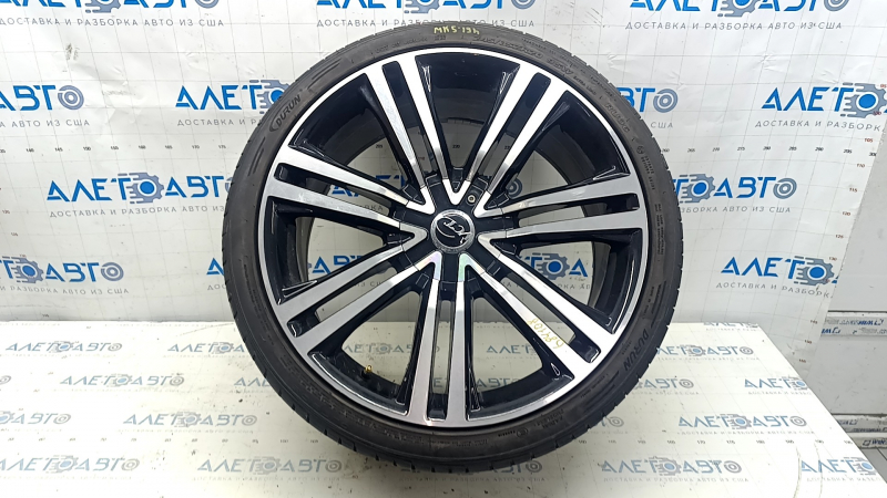 Комплект дисков R20*8.5J 5*108 4шт Ford Fusion mk5 13-20, 245/35, 6мм, Durun, Pirelli, бордюрка, надрывы
