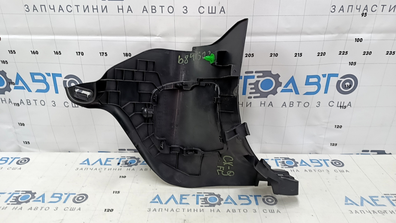 Накладка передней стойки левая нижняя Mazda CX-9 16-23 черная, царапины, потертости