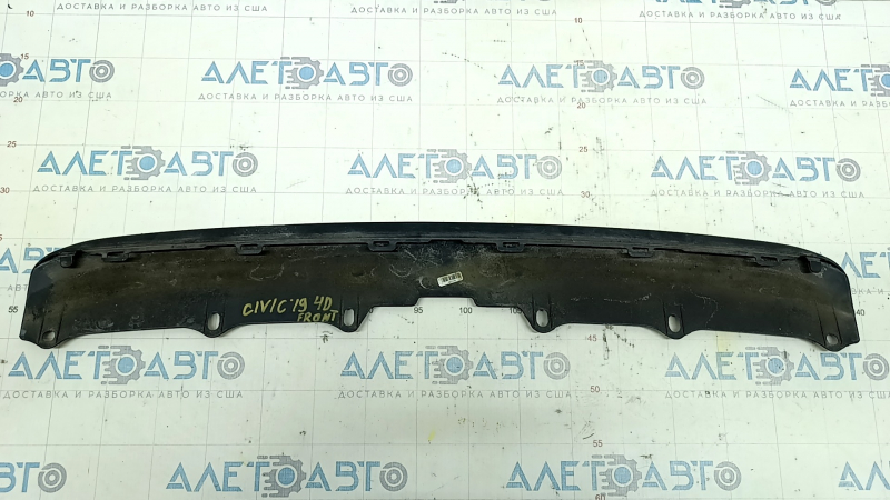 Накладка переднего бампера нижняя Honda Civic X FC 19-21 царапины, надрыв