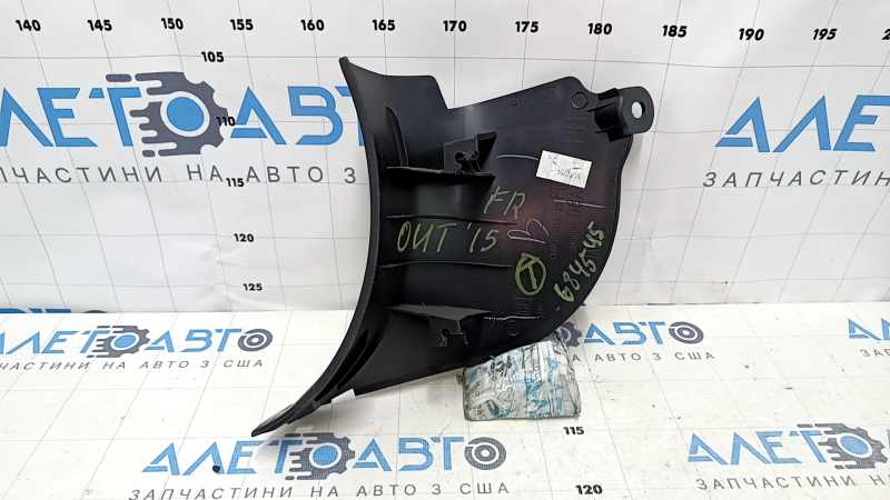 Накладка передней стойки правая нижняя Subaru Outback 15-19 черная, царапины, потерта
