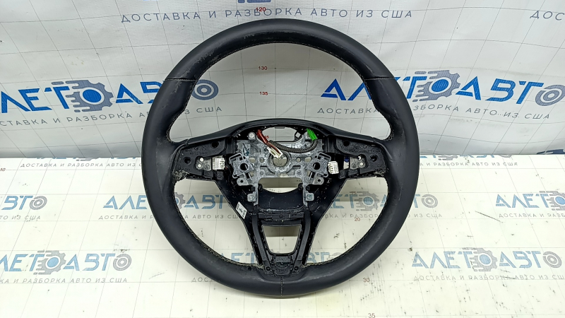 Руль голый Honda Accord 18-22 кожа черн, с задней накладкой, под химчистку, царапины