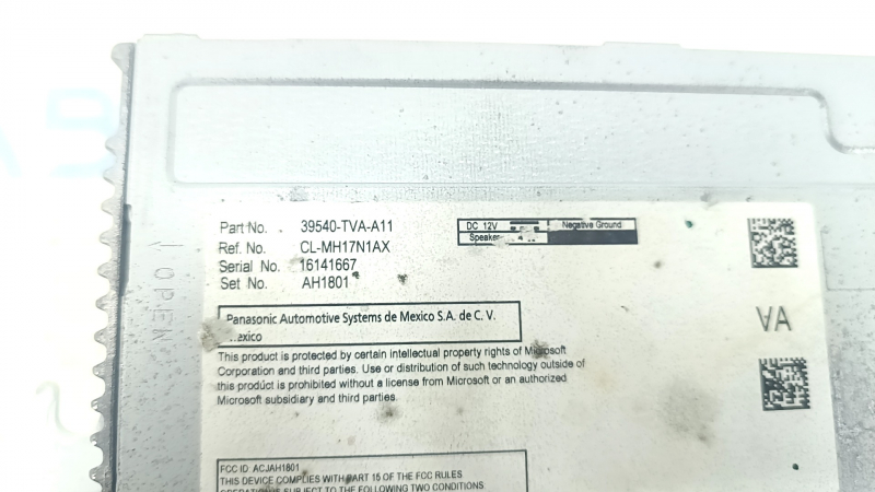 Головное устройство Honda Accord 18-20