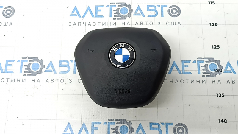Подушка безопасности airbag в руль водительская BMW 3 G20 19-24 черная, ржавый пиропатрон, под чистку