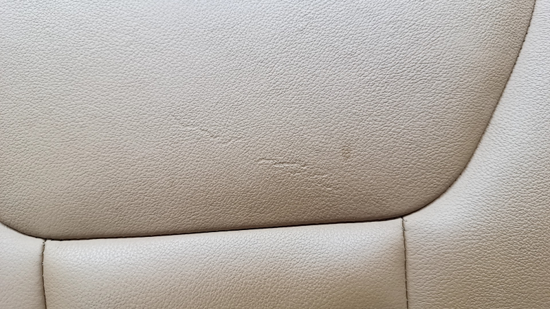 Обшивка водительского сиденья BMW 3 G20 19-21 кожа коричневая COGNAC, с подогревом, под химчистку, вмятины, потрескана кожа, контакт с водой