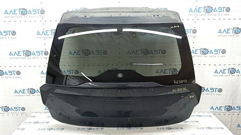 Дверь багажника голая со стеклом Volvo XC90 16-22 тонировка, графит 492, тычка, царапины на стекле