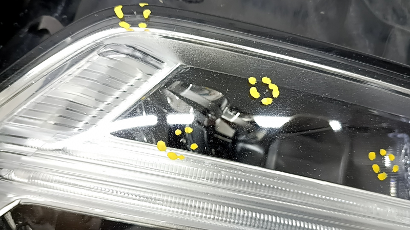 Фара передняя левая Volvo XC90 16-18 с блоками, LED, песок