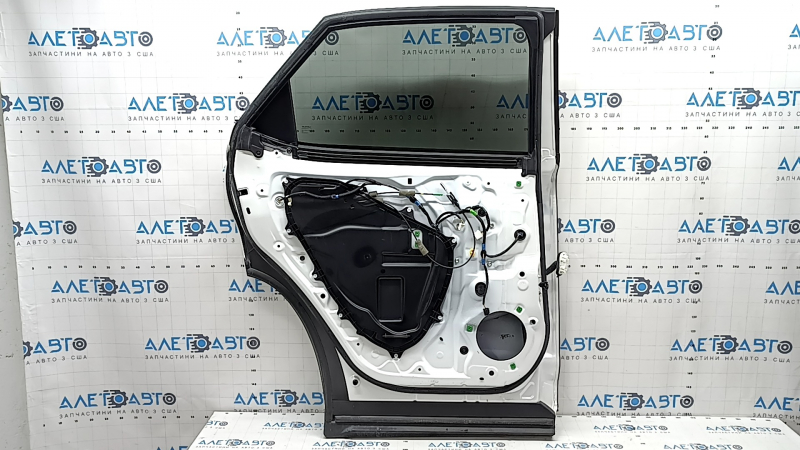 Дверь в сборе задняя левая Lexus RX350 RX450h 16-22 keyless, тонировка, белый 085, вмятина
