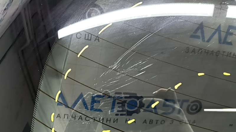 Дверь багажника голая со стеклом Lexus RX350 RX450h 16-22 электро, тонировка, белый 085, царапины на стекле