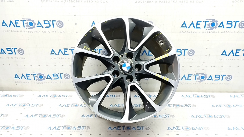 Диск колесный R19 x 9J BMW X5 F15 14-18 бордюрка, коррозия, с центральным колпачком