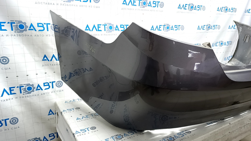 Бампер задний голый Toyota Camry v55 15-17 usa графит, CAPA, примят, трещины