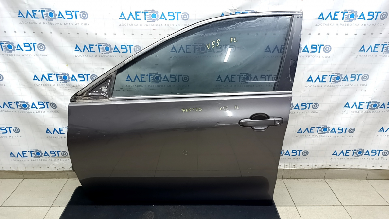 Дверь в сборе передняя левая Toyota Camry v55 15-17 usa, графит 1H1, тычки