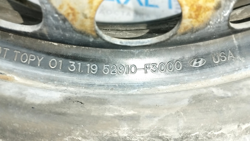 Диск железный R15x6J Hyundai Elantra AD 17-20 ржавый, под прокат
