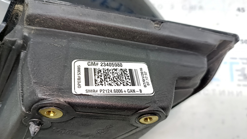 Зеркало боковое правое в сборе Chevrolet Volt 16-17 6 пинов, BSM, подогрев, серебро
