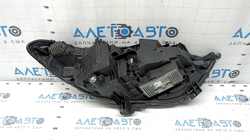 Фара передняя левая в сборе Ford Fusion mk5 17-20 LED, с DRL, с блоком, песок, под полировку