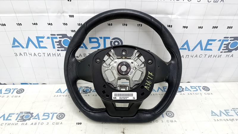 Руль голый Nissan Maxima A36 16-18 кожа черная, царапины