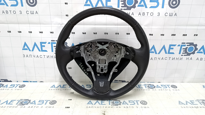 Руль голый Nissan Versa Note 13-19 кожа черная, царапины, тычки
