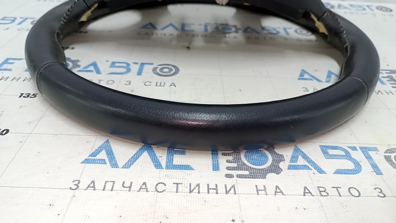 Руль голый Infiniti QX60 16-20 рест, кожа, черный, с подогревом, царапины, под чистку, тычки, без накладок