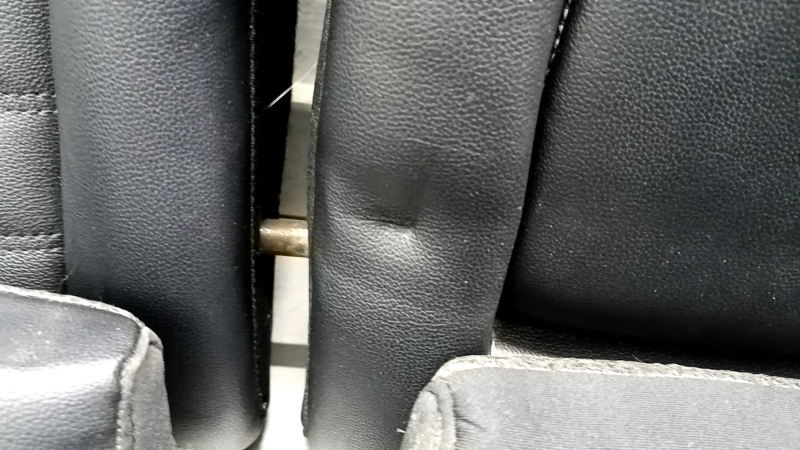 Задний ряд сидений 2 ряд Ford Fusion mk5 17-20 кожа черная, вмятины, под химчистку, царапины