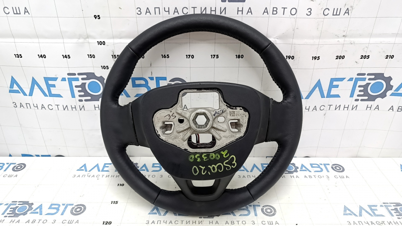 Руль голый Ford Escape MK4 20-22 кожа, подогрев, без кнопок, царапины, вмятина