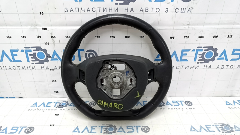 Руль Chevrolet Camaro 16-24 кожа, черный, SS, без кнопок, царапины
