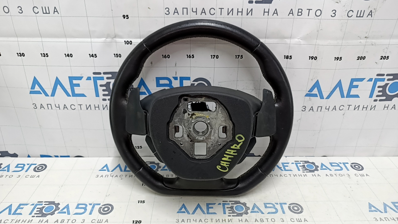 Руль Chevrolet Camaro 16-24 кожа черный, царапины, потертости