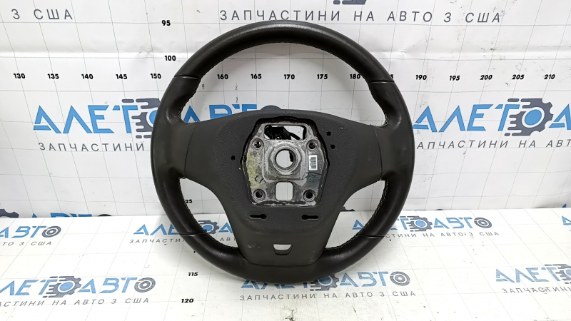 Руль голый Chevrolet Volt 11-15 кожа, темно-серый с графит накладкой, без кнопок, царапины, тычки