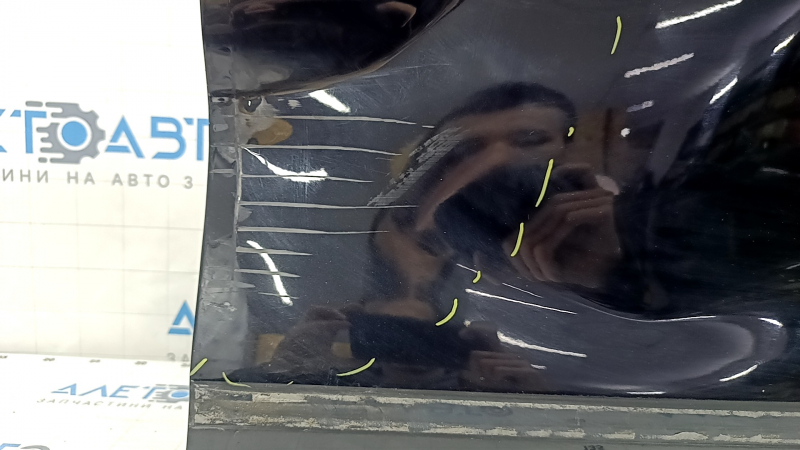 Дверь голая передняя правая VW Passat b8 16-19 USA, черный LC9X, замята