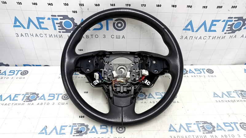 Руль голый Acura ILX 13-22 кожа, черный, с накладками, затерт, царапины