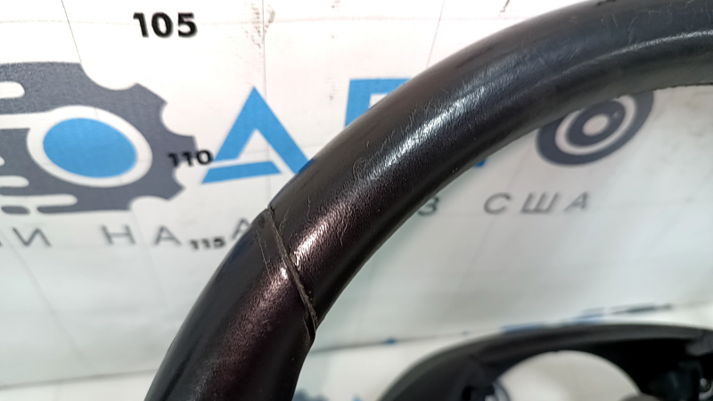 Руль голый Acura ILX 13-22 кожа, черный, с накладками, затерт, царапины