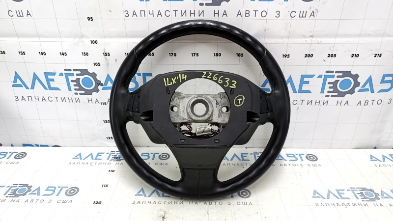 Руль голый Acura ILX 13-22 кожа, черный, с накладками, затерт, царапины
