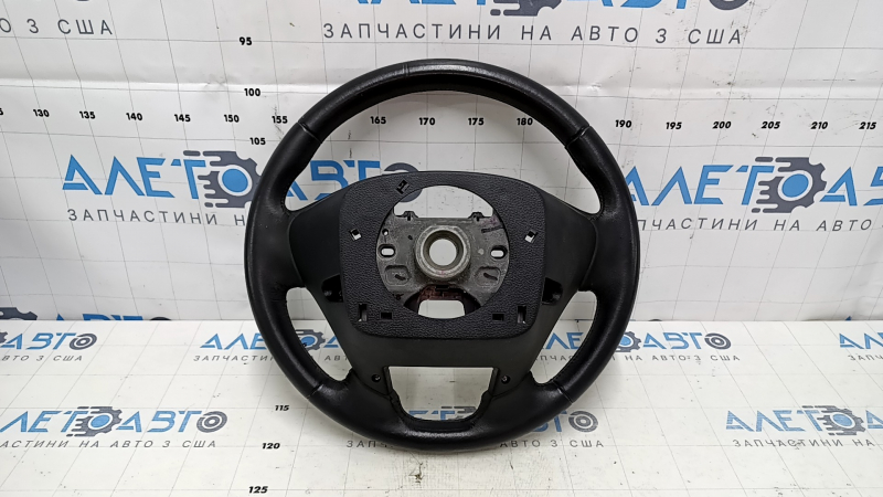 Руль голый Honda Accord 13-17 кожа, черный, с задней накладкой, царапины, потерт, тычки, вмятины
