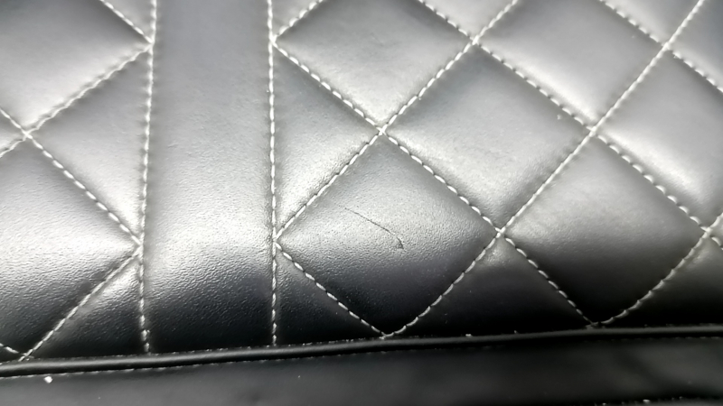 Водительское сидение Audi Q5 80A 18-20 с airbag, электрическое, подогрев, кожа черная с серой строчкой, Sport, S-Line, царапины