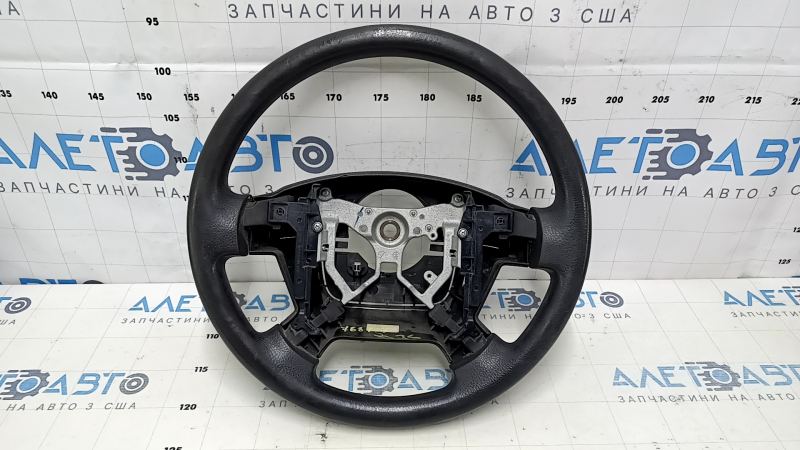 Руль голый Toyota Sequoia 08-16 резина черный, без кнопок и управления круизом, затертый, царапины