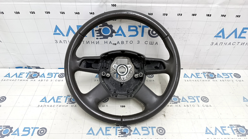 Руль голый Audi Q5 8R 09-13 кожа, серый, без кнопок, 4 спицы, царапины