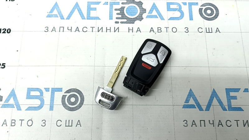 Ключ Audi Q5 80A 18-24 keyless, S-Line, 4 кнопки, тычки, царапины