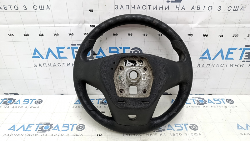 Руль голый Chevrolet Volt 11-12 резина с белой накладкой, без кнопок, под чистку, порез, тычка