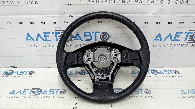 Руль голый Subaru Forester 14-16 SJ резина черная, с задней накладкой, царапины