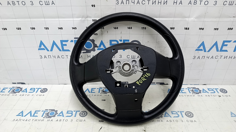 Руль голый Subaru Forester 14-16 SJ резина черная, с задней накладкой, царапины