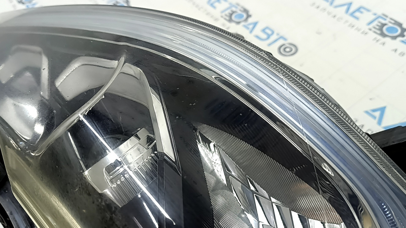 Фара передняя правая Honda Accord 17 рест, hybrid, галоген под ДХО, под полировку, не работает LED ДХО