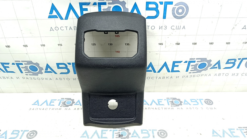 Накладка центральной консоли задняя Ford Fusion mk5 17-20 черная, под дефлектор