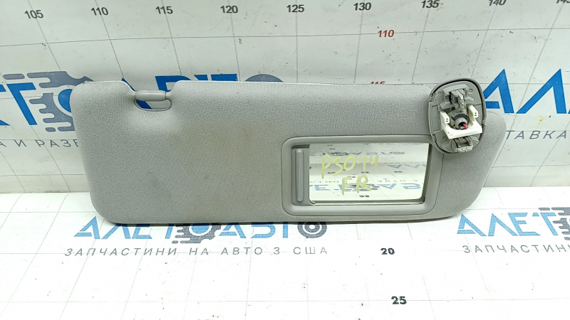 Козырек правый Toyota Prius 30 10-15 серый, без крючка, под химчистку