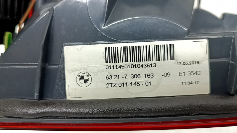 Фонарь внутренний крышка багажника левый BMW 5 F10 14-16