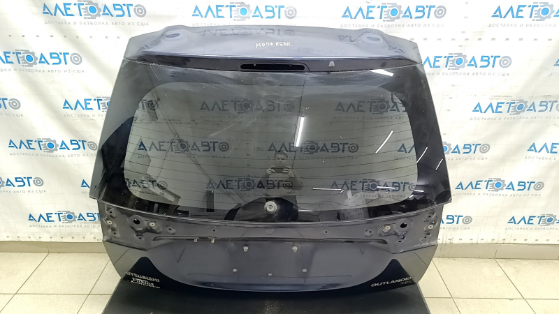 Дверь багажника голая со стеклом Mitsubishi Outlander 16-20 синий D14
