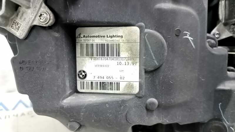 Фара передняя левая в сборе BMW X3 G01 X4 G02 18-21 LED ADAPTIVE, с креплением, с уплотнителем
