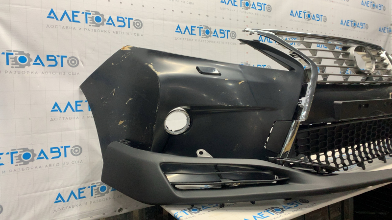 Бампер передний в сборе Lexus RX350 RX450h 13-15 рест под омыватель, 17 позиций